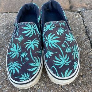 Vans Floral Slip Ons - Women’s Size 7
